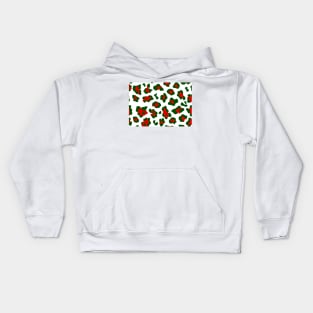 christmas leopard print Kids Hoodie